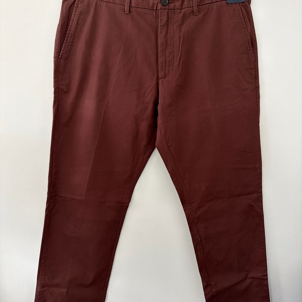 Nordstrom Men's Dark Burgundy Chino Pants